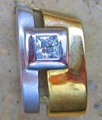 Anhänger für Ketten mit Kristall Kristallsteine in Gold Handarbeit antik - Bild 1 von 4