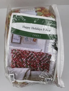 Herrschners Happy Holidays Kissen Häkelset Rot Grün Garn Neu - Bild 1 von 3