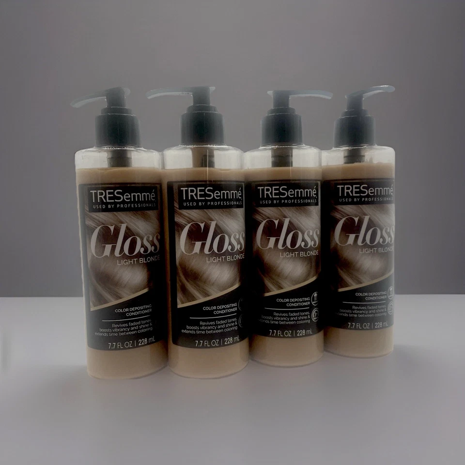 Lot Of 4 TRESemme Gloss Color Depositing Conditioner Light Blonde 7.7 Fl Oz - Image 1 of 1
