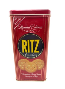 De colección 1986 RITZ CRACKERS LATA EDICIÓN LIMITADA NABISCO 16 OZ VACÍO - Imagen 1 de 6