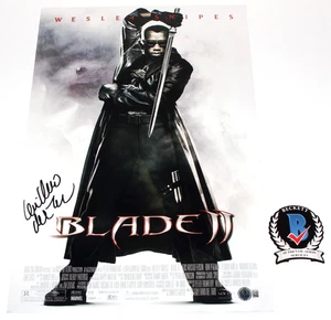 DIREKTOR GUILLERMO DEL TORO SIGNIERT "BLADE II" 12x18 FILMPOSTER BECKETT BAS COA - Bild 1 von 3