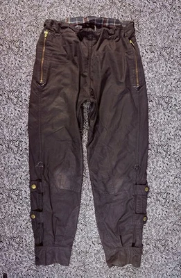VTG 1980's Barbour International Motorcycle  Military Waxed Pants 36x31 - Image 1 of 4