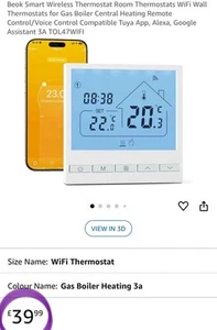 WiFi Smart Funk Raumthermostat Gas Boiler Zentralheizung Fernbedienung - Bild 1 von 18