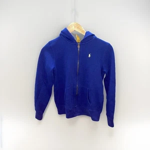 Polo Ralph Lauren Youth's Athletic Full Zip Hoodie Royal Blue XL 16 Pony Logo - Picture 1 of 6