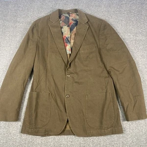 Kroon Blazer Uomo 42L Marrone Cotone Elasticizzato Tuta Giacca Cappotto Sportivo - Foto 1 di 12