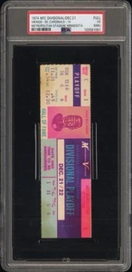 1974 NFC Div Playoff Minnesota Vikings - PSA Full Ticket Super Bowl Year HTF - Picture 1 of 2