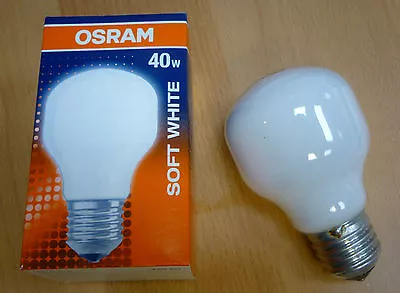 OSRAM BELLALUX SOFT WHITE  T55 SIL 40 230V E27 40W DIMMBAR ! DIMMBAR GLÜHLAMPE ! - Bild 1 von 4