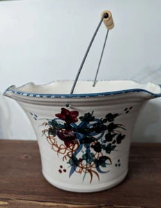 Nichols Pottery N.C. Fluted Pottery Bucket Large 10" Dia. Abstract - Picture 1 of 8