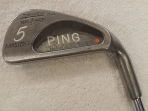 PING KARSTEN I ORANGE DOT 5 IRON. RH. STEEL SHAFT. - Picture 1 of 11