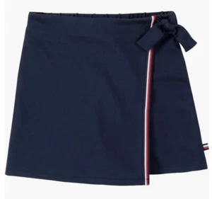 NWT, Girls Tommy Hilfiger Navy Wrap Skort. Elastic Waist. Size M(8-10) - Picture 1 of 2