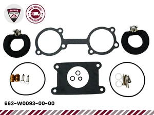 663-W0093-00-00 Fits Yamaha Outboard Motor Boat 48-55 HP Carburetor Repair Kit - Picture 1 of 10