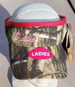 Team Realtree Real Tree Camouflage Ladies Logo Visor Hat One Size - Picture 1 of 7