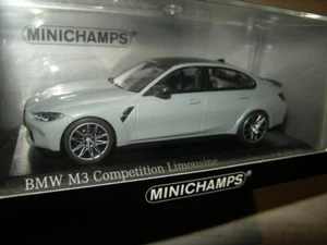 1:43 Minichamps BMW M3 Competition Limousine gris/gris en embalaje original edición limitada - Imagen 1 de 1