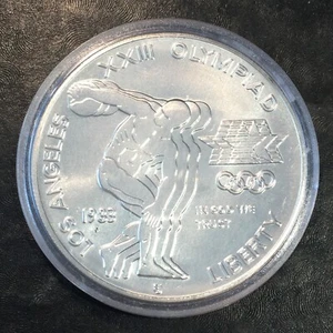 1983-P Los Angeles Olympic Commemorative Silver Dollar Uncirculated #P123 - Picture 1 of 2