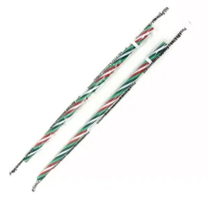 2x Starbucks Reusable Holiday Straws Candy Cane Striped Xmas Sealed Venti NEW - Picture 1 of 2