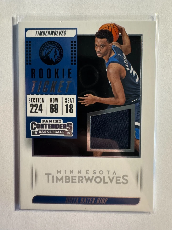 K258,303 - 2018-19 Panini Contenders Rookie Ticket Swatches #28 Keita Bates-Diop - Image 1 of 1
