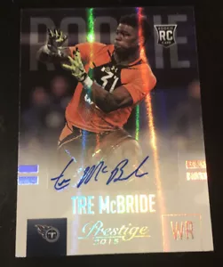 Autógrafos de novato Prestige TRE MCBRIDE 2015 #294 ¡Auto #d 9/25! RARO! - Imagen 1 de 2
