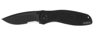 Kershaw 1670BLKST Blur Black Locking Liner Thumbstud Folding Knife Serrated - Picture 1 of 1