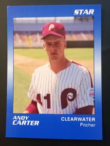 1989 Star Clearwater Phillies Andy Carter #5