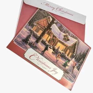 Christmas Joy Greeting Card Envelope Christian Religious Scripture Luke 2 11 - Picture 1 of 10