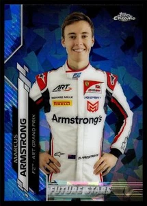 2020 Topps Chrome SAPPHIRE Formula 1 MARCUS ARMSTRONG #45 F2 - Picture 1 of 2
