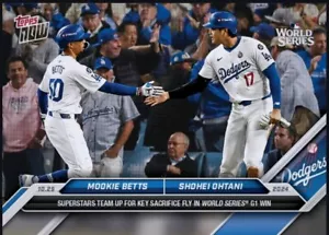 MLB Bunt 24 Digital Card | Topps NOW 10.25 Ohtani Betts Dodgers World Series GM1 - Picture 1 of 2