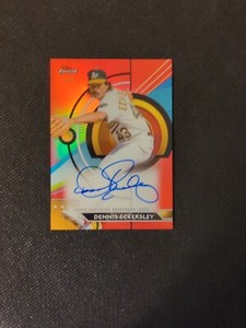 2023 topps finest Dennis Eckersley auto /5 (read description)
