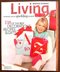 Martha Stewart Living Magazine December 2009 Holidays Christmas w/ Recipe Cards - Picture 1 of 12