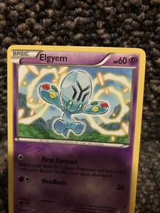 Pokemon Elgyem Basic Stage Card - Picture 1 of 4