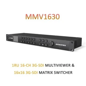 AVMATRIX MMV1630 Rack Mount Multiviewer 16CH 3G-SDI Video Matrix HD Switcher - Afbeelding 1 van 9