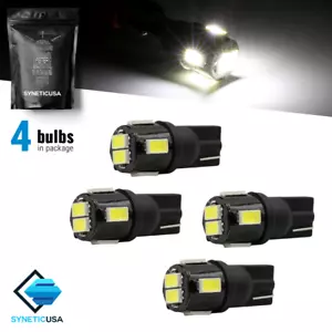 4x T10/912 6-LED Blanca Placa Bombilla Lateral Interior para Avalancha y más - Imagen 1 de 6