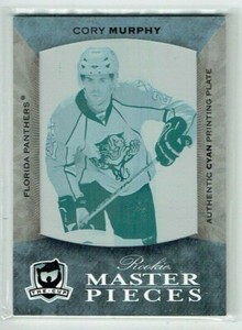07-08 UD Upper Deck The Cup  Cory Murphy  1/1  Printing Plate  Rookie