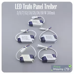 LED driver 300mA 3/5/7W/12W/18W/25W/36W/50W LED Trafo LED Treiber Transformator - Bild 1 von 52