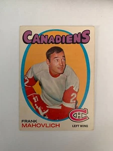 1971-72 O-Pee-Chee #105 Frank Mahovlich - Montreal Canadiens (invB1) - Picture 1 of 2