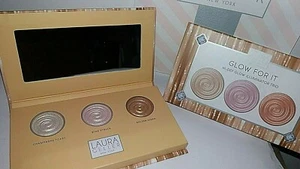 Genuine LAURA GELLER π Hi-Def Glow Illuminator Highlighter Trio Palette - Picture 1 of 4
