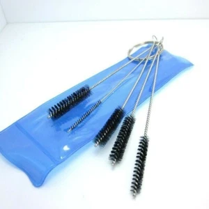 Juego de 2 cepillos limpiadores de pipa de agua Shisha cachimba herramientas para fumar cepillo de limpieza de metal - Imagen 1 de 7