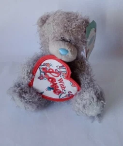 Me To You Tatty Teddy With broidering love heart (14cm) - Picture 1 of 6