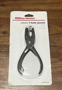 Puncher Office Depot Single-Hole Punch, Chrome, 0 - Picture 1 of 2