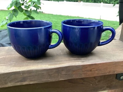 2 tazas de café Ikea STRIMMIG azul marino 12 oz Foto 1 de 4