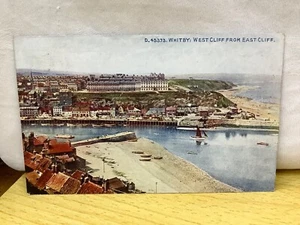 Whitby, West Cliff von East Cliff, Yorkshire veröffentlicht 1920 The Photochrom Co. Ltd - Bild 1 von 3