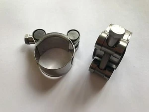 HEAVY DUTY BOLT CLAMPS W4 29-31mm (ZSC031/W4) 304 grade stainless steel - Picture 1 of 1