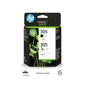 Oryginalne wkłady atramentowe HP 305 BK i wielopak do HP DeskJet 2700e 2710e 2710 - Zdjęcie 1 z 3