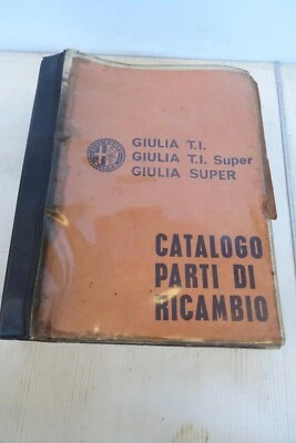 catalogo parti di ricambio Giulia TI Giulia Super TI Super 1970 originale - Immagine 1 di 4