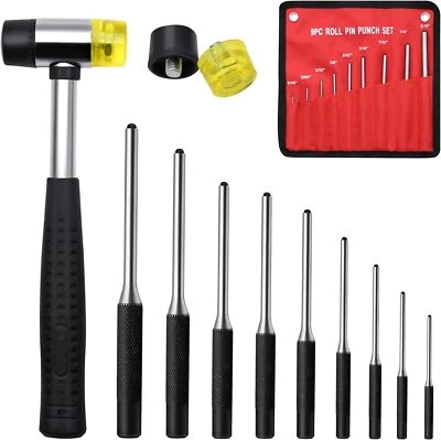 Набор из 9 инструментов для снятия и ремонта булавок 1/16 - 5/16 дюйма для ювелирных изделий часов с сумкой - Изображение 1 из 4