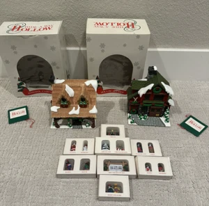 Department 56 Hide-A-Way Hollow Christmas Village Set Ski Shop Pinecone Cabin - Picture 1 of 13