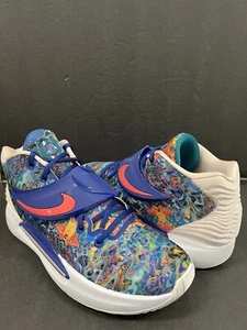 Sz 9 - NIKE KD 14 ‘PSYCHEDELIC’ MEN’S 2021 [CW3935-400] NEW - Picture 1 of 12
