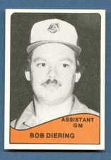 1979 TCMA Waterloo INDIANS #22 BOB DIERING General Manager Baseball Card