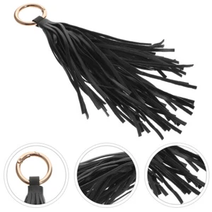 Bolso con flecos 1 pieza con borlas de cuero y borlas con flecos - Imagen 1 de 11