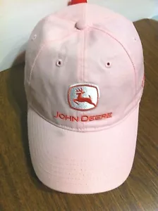 CAPPELLO DA BASEBALL DONNA JOHN DEERE HUSTON ROSA SU ROSA REGOLABILE - Foto 1 di 8