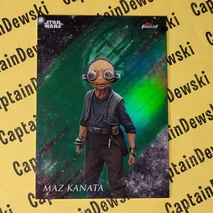 Maz Kanata #74/99 2018 Topps Finest Star Wars #64 Green Refractor SP Parallel - Imagen 1 de 3